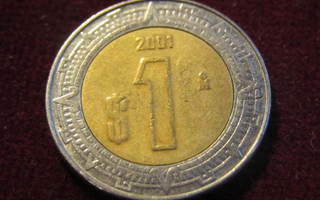 1 peso 2001 Meksiko