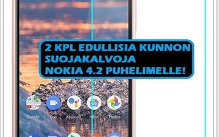 Nokia 4.2 - 2 kpl/huuto kunnon suojakalvoja