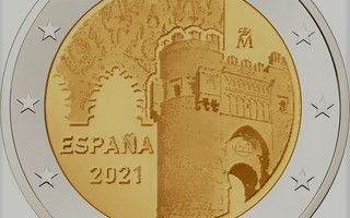 2€ Juhlaraha Espanja 2021 Toledo