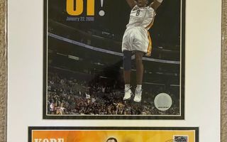 Kobe Bryant virallinen NBA 2006 81 points kehystetty taulu