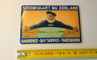 Matkalaukkumerkki - Stoomvaart Mij Zeeland