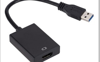 Uusi USB 3.0 / USB A - HDMI-yhteensopiva adapteri #28630
