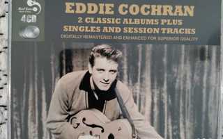 EDDIE COCHRAN - 2 CLASSIC ALBUMS + 45's & SESSION TRACKS 4CD