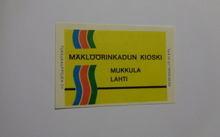 TT-etiketti Mäklöörinkadun kioski, Mukkula Lahti