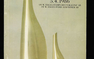 DESIGN Hagelstamin huutokauppa  1986 luettelo HYVÄ+++