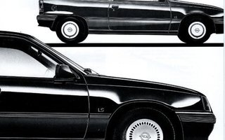 Opel Kadett vertailutesti -esite 1988