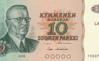 10 markkaa 1980 Litt A kl 9