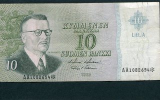 10 mk 1963 Litt A AÅ-sarja tähti HOL-Mäk