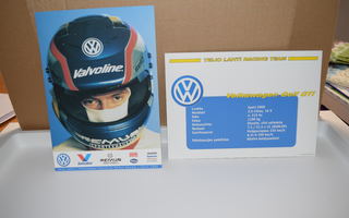 postikortti  (T)  Teijo Lahti racing team volkswagen golf