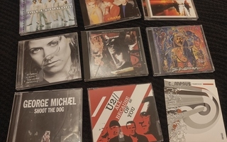 11 CD:tä ja 1 U2 DVD-single. Juha Tapio, Santana ym.