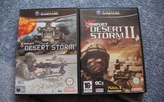 NGC : Conflict Desert Storm 1 ja 2  - CIB Gamecube