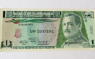 Guatemala 1 Quetzal 1991 - Harvinainen!