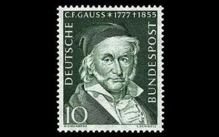 Saksa 204 ** Carl Friedrich Gauss, matemaatikko (1955)