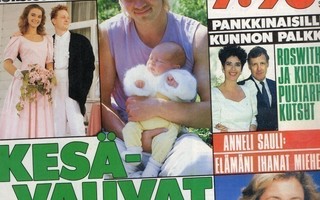 Me Naiset n:o 25 1987 Anneli Sauli: Elämäni ihanat miehet.