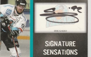 2007/08 Cardset signature Erik Kakko Pelicans /85