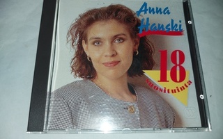 ANNA HANSKI - 18 SUOSITUINTA .cd ( Hyvä kunto  )