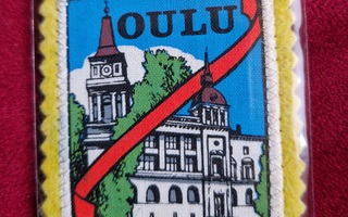Oulu vintage kangasmerkki
