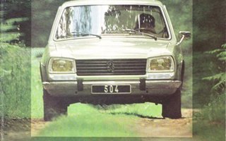 Peugeot 504 -esite, 1980