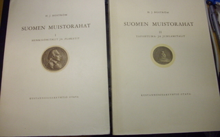 Boström :  Suomen muistorahat I-II  ( 1 p.1932-1936 ) Sis.pk