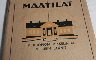 suomen maatilat  4 kupion mikkelin viipurin läänit