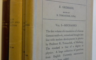 E. Grimsehl : A textbook of Physics vol. 1-5
