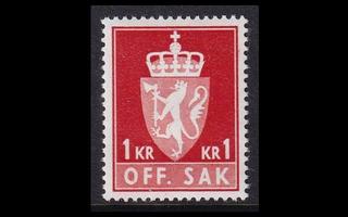 Norja 94 ** Virkamerkki 1 Kr (1969)