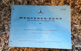 Mercedes-Benz varaosaluettelo LP 1216/1317/1319 (352),  1971