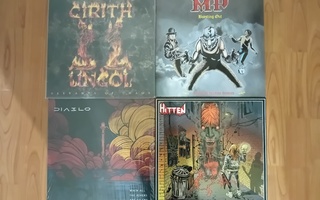 4 x Heavy metal LP