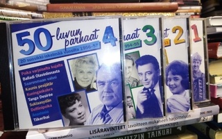 4 kpl CD 50-LUVUN PARHAAT 1, 2, 3 ja 4 ( SIS POSTIKULU)