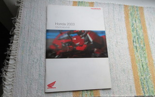 Honda Moottoripyörä esite 2003