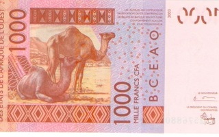 Keski-Afrikka 1 000 fr 2003
