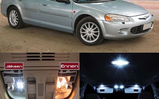 Chrysler Sebring (MK2) Sisätilan LED -muutossarja 6000K