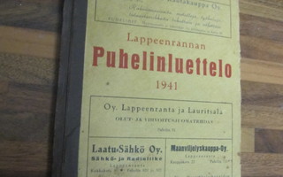 LAPPEENRANNAN PUHELINLUETTELO 1941
