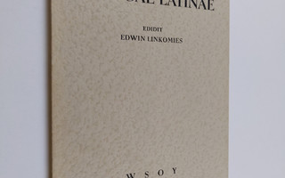 Edwin Linkomies : Eclogae latinae