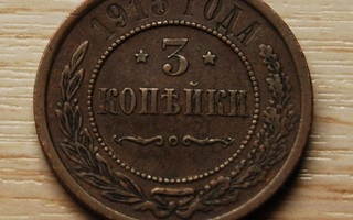 Tsaarin Venäjä, 3 kopeekkaa 1915