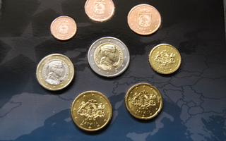 Latvia first euro coin set 2014