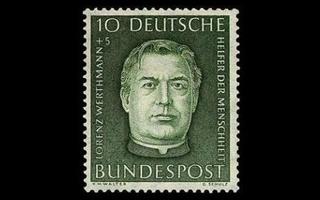 Saksa 201 ** Lorenz Werthmann 10+5 Pf (1954)