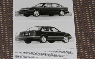 1985 Chrysler Le Baron GTS pressikuva - KUIN UUSI