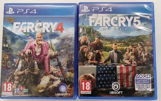 PS4-PELIT FARCRY 4 & FARCRY 5