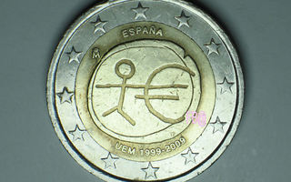 2009 ESPANJA 2 € juhlaraha EMU 10 v. SUURET TÄHDET