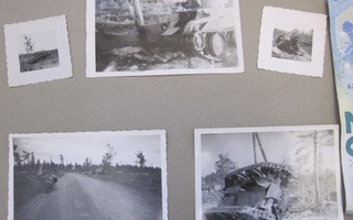 9 Valokuvaa Natsi Saksa Panssarimiehet Suomessa CCCP Tankki