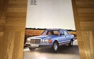 Esite Mercedes S-luokka W126, 380 SE- 500 SEL, 1981