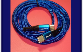 Uslion USB C - USB C -datakaapeli/ latauskaapeli / 2m #29903