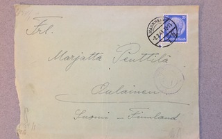 Kirje Saksasta Suomeen 1943
