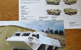1991 Sisu XA-180 6x6 Pasi esite - KUIN UUSI - military
