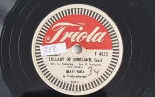 Savikiekko 1955 - Olavi Virta - Triola T 4233