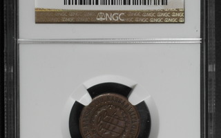 5 penniä 1918  NGC ms62bn
