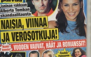 7-Päivää n:o 51/52 2001/2002 Miss Suomi. Janina & Alberto.