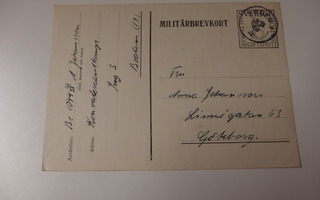 Kulkenut Militärbrevkort , Sverige . Ehiö , Vuodelta 1940