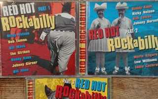 VARIOUS - Red Hot Rockabilly Part 1, 2 and 3 CD P2 BIISIÄ